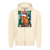 Sandshell mooey christmas heifer Zipper Hoodie - FaDigitalArtStudio