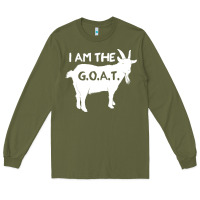 Army Green i am the g.o.a.t. greatest of all time athletics g Long Sleeve Tee - tuanDangUi