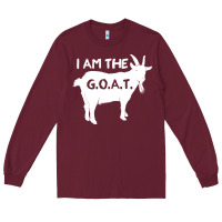 Burgundy i am the g.o.a.t. greatest of all time athletics g Long Sleeve Tee - tuanDangUi