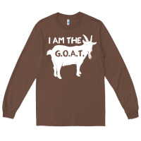 Chestnut i am the g.o.a.t. greatest of all time athletics g Long Sleeve Tee - tuanDangUi