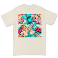 Bone hand cream and nail tools with serape and glitter seamless pattern bbs Premium Tee - BundleAndBundleShop