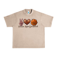 French Oak peace love basketball Urban Heavy Tee - JahusDesignShop