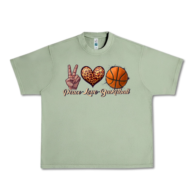 Peace Love Basketball Urban Heavy Tee by JahusDesignShop | Teevron