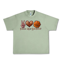 Oil Green peace love basketball Urban Heavy Tee - JahusDesignShop