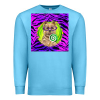 Ocean Blue Halloween Cairn Terrier Dog Premium Sweatshirt - LillyAllenDesigns