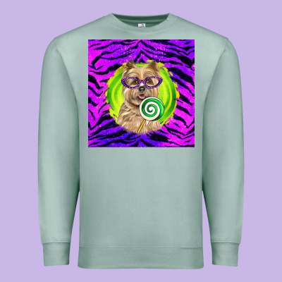 Halloween Cairn Terrier Dog Premium Sweatshirt Designed By Lillyallendesigns