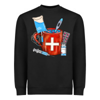 Black Nurse Coffee Mug Heavyweight Sweatshirt - FaDigitalArtStudio