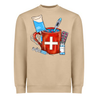 Mushroom Nurse Coffee Mug Heavyweight Sweatshirt - FaDigitalArtStudio