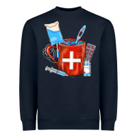 Navy Nurse Coffee Mug Heavyweight Sweatshirt - FaDigitalArtStudio