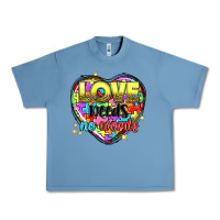Pebble Blue love needs no words Urban Heavy Tee - NancyCooperArtShop