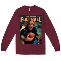 Burgundy john madden football Long Sleeve Tee - tuanDangUi