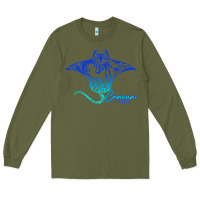 Army Green Cancun Sea Stingray Mexico Matching Family Vacatio Long Sleeve Tee - tuanDangUi