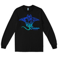 Black Cancun Sea Stingray Mexico Matching Family Vacatio Long Sleeve Tee - tuanDangUi