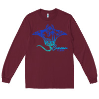 Burgundy Cancun Sea Stingray Mexico Matching Family Vacatio Long Sleeve Tee - tuanDangUi