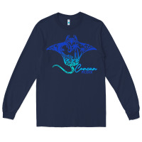 Navy Cancun Sea Stingray Mexico Matching Family Vacatio Long Sleeve Tee - tuanDangUi