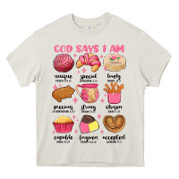 Cream god says i am mexican pan dulce Heavy Core Tee - MaliasSmallBusiness