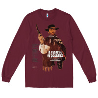Burgundy a fistful of dollars vintage Long Sleeve Tee - tuanDangUi