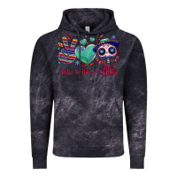 Cloud Black Peace love dia de los muertos Vintage Hoodie - NancyCooperArtShop