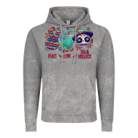 Cloud Rock Peace love dia de los muertos Vintage Hoodie - NancyCooperArtShop