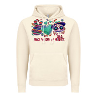Vintage Artic Peace love dia de los muertos Vintage Hoodie - NancyCooperArtShop