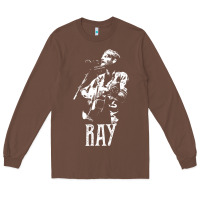 Chestnut ray lamontagne   white stencil 1 Long Sleeve Tee - tuanDangUi