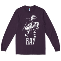 Plum ray lamontagne   white stencil 1 Long Sleeve Tee - tuanDangUi