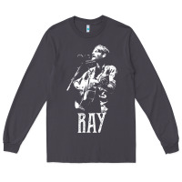 Smoke ray lamontagne   white stencil 1 Long Sleeve Tee - tuanDangUi