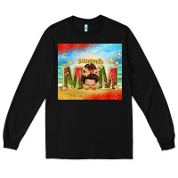 Black summer mom Long Sleeve Tee - TumblerDesignByShophia