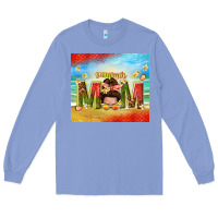 Colony Blue summer mom Long Sleeve Tee - TumblerDesignByShophia