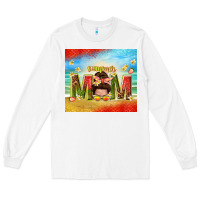White summer mom Long Sleeve Tee - TumblerDesignByShophia