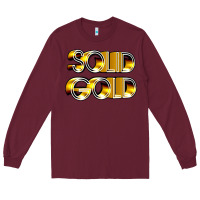 Burgundy solid gold 1980s tv show pop music Long Sleeve Tee - tuanDangUi