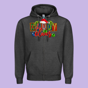 Christmas Daddy Claus Zipper Hoodie Designed By Fadigitalartstudio