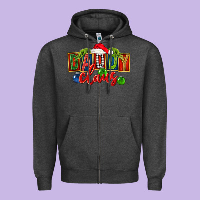 Christmas Daddy Claus Zipper Hoodie Designed By Fadigitalartstudio