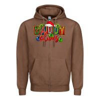 Chestnut Christmas daddy Claus Zipper Hoodie - FaDigitalArtStudio