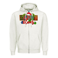 Oatmeal Heather Christmas daddy Claus Zipper Hoodie - FaDigitalArtStudio