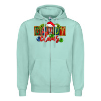 Seafoam Christmas daddy Claus Zipper Hoodie - FaDigitalArtStudio