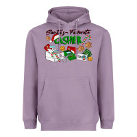 Lavender Santa's Favorite Cashier Heavyweight Hoodie - LillyAllenDesigns