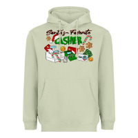 Matcha Santa's Favorite Cashier Heavyweight Hoodie - LillyAllenDesigns