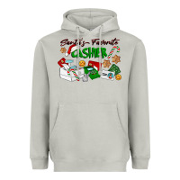 Moon Dust Santa's Favorite Cashier Heavyweight Hoodie - LillyAllenDesigns