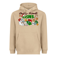 Mushroom Santa's Favorite Cashier Heavyweight Hoodie - LillyAllenDesigns