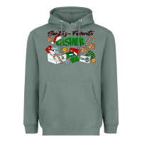 Sage Santa's Favorite Cashier Heavyweight Hoodie - LillyAllenDesigns