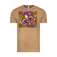 Vintage Camel Mardi Gras fleur de lis Vintage Tee - NancyCooperArtShop