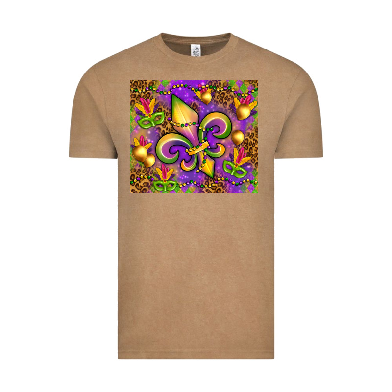 Mardi Gras Fleur De Lis Vintage Tee by NancyCooperArtShop | Teevron