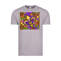 Vintage Zinc Mardi Gras fleur de lis Vintage Tee - NancyCooperArtShop