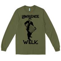 Army Green lawrence welk   name   the black stencil Long Sleeve Tee - tuanDangUi