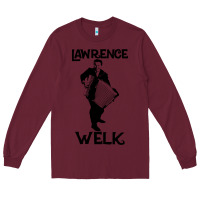 Burgundy lawrence welk   name   the black stencil Long Sleeve Tee - tuanDangUi
