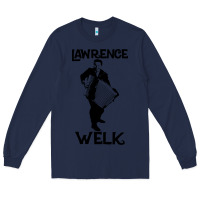 Navy lawrence welk   name   the black stencil Long Sleeve Tee - tuanDangUi