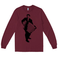 Burgundy lawrence welk   no name   the black stencil Long Sleeve Tee - tuanDangUi