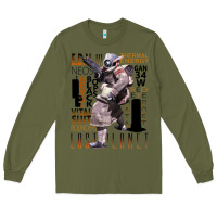 Army Green lost planet Long Sleeve Tee - tuanDangUi
