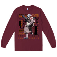 Burgundy lost planet Long Sleeve Tee - tuanDangUi